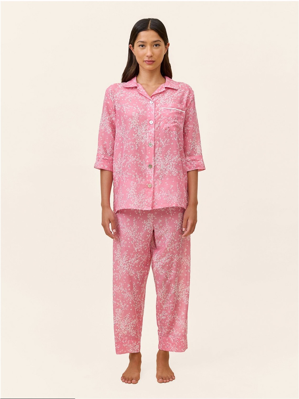 VS Pink/ Papinelle cherry blossom pajama set
